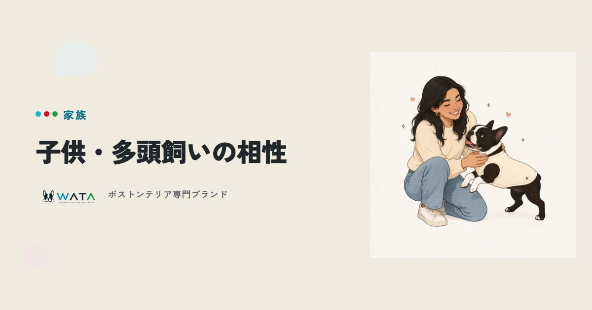 ボストンテリアは子供や多頭飼いと相性いい？同居のコツと注意点